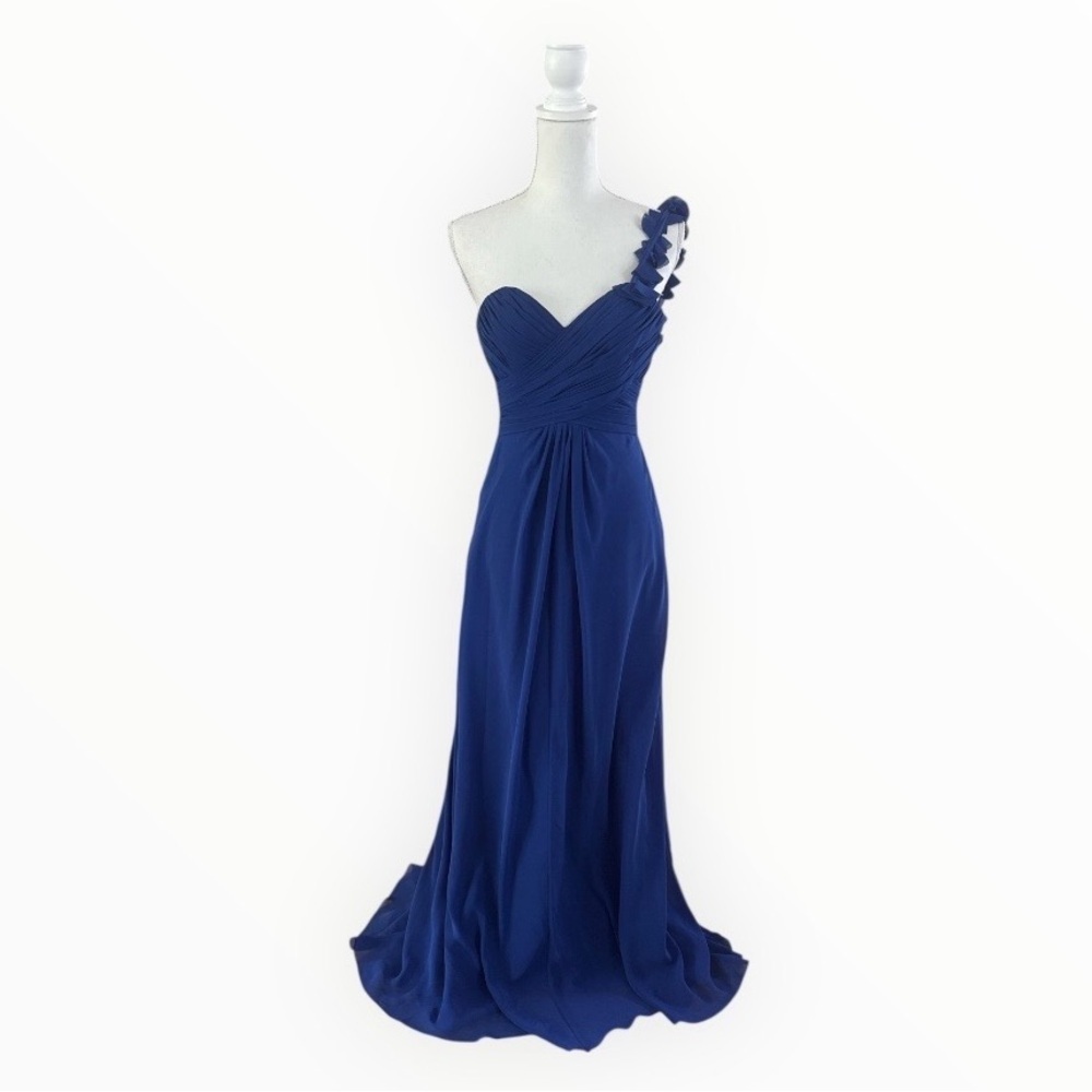 Allure 1267 Bridesmaid Dress Royal Size 2 NWT - Picture 2 of 6